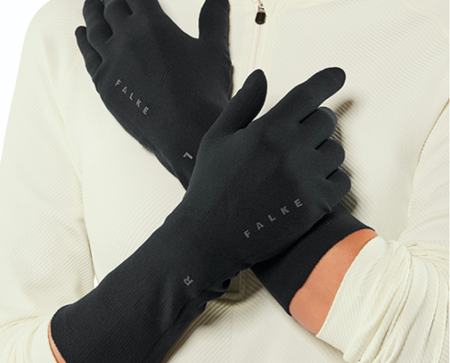 FALKE-GLOVES LIGHT-NOIR