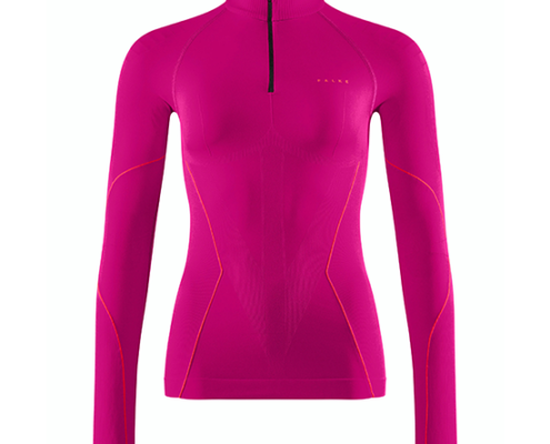 FALKE-ZIPSHIRT TIGHT WARM WOMAN-ROSE-8284 BERRY