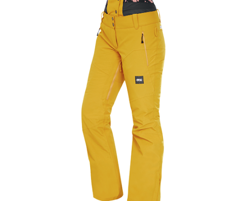 PICTURE-EXA PANTALON DE SKI FEMME-JAUNE-SAFRAN