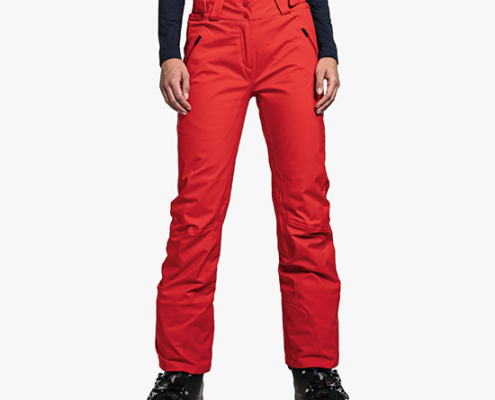 SCHOFFEL-WEISSACH PANTALON DE SKI FEMME ROUGE FACE