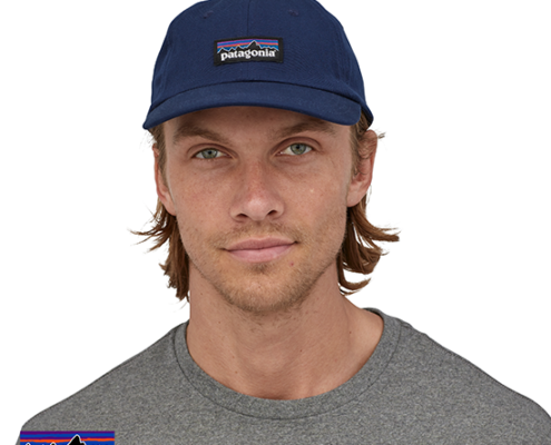 PATAGONIA-CASQUETTE UNISEXE-P6 LABEL TRAP CAP-CNY-MARINE-FACE