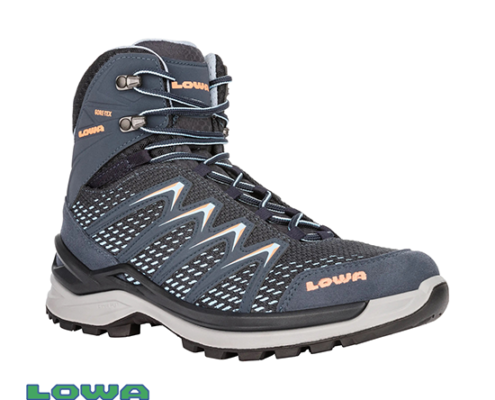 LOWA-INNOX PRO GTX MID WS-BLEU-STEELBLUE SALMON-VUE