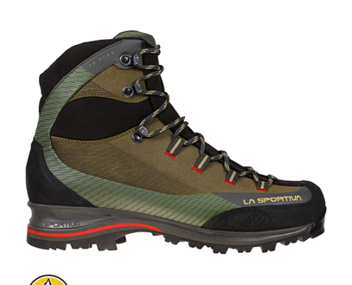 LA SPORTIVA-TRANGO TRK LEATHER GTX-CHAUSSURES DE RANDONNEE HOMME-IVY TANGO RED-VERT-COTE