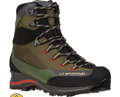 LA SPORTIVA-TRANGO TRK LEATHER GTX-CHAUSSURES DE RANDONNEE HOMME-IVY TANGO RED-VERT