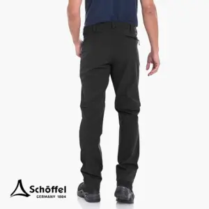 SCHOFFEL-PANTS FOLKSTONE ZIP OFF-PANTALON HOMME DEZIPPABLE-9830 ASPHALT-GRIS-DOS
