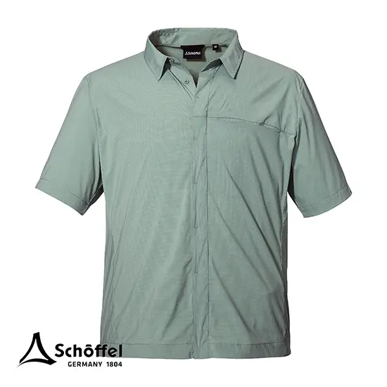 SCHOFFEL-SHIRT HOHE REUTH MAN-CHEMISE HOMME-6955 LILY PAD-VERT