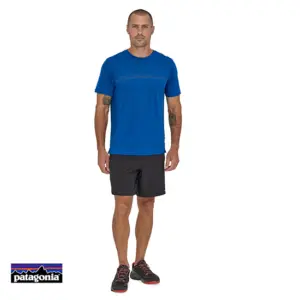 PATAGONIA-CAP COOL MERINO GRAPHIC TEE-SHIRT HOMME-ZPGY PLUME GREY-BLEU-VUE