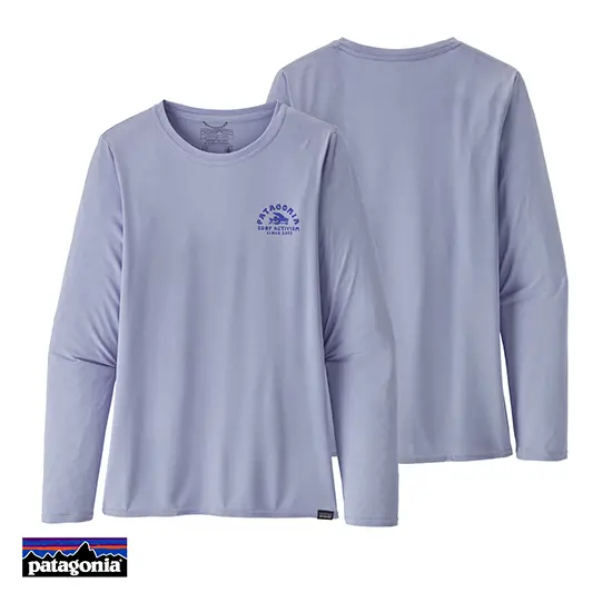 PATAGONIA-CAPILENE COOL DAILY GRAPHIC TEE-SHIRT MANCHES LONGUES FEMME-ABEX-VIOLET
