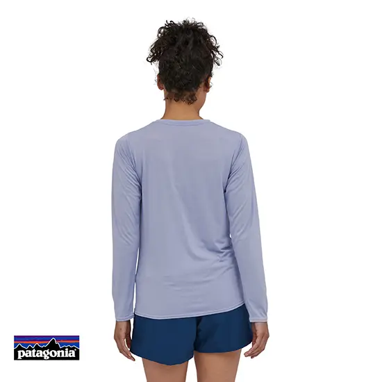 PATAGONIA-CAPILENE COOL DAILY GRAPHIC TEE-SHIRT MANCHES LONGUES FEMME-ABEX-VIOLET-DOS