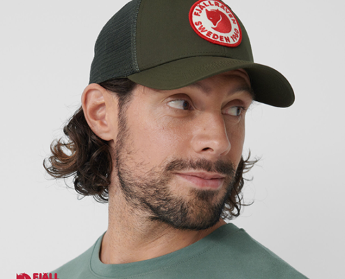 Fjall Raven-1960 LOGO LANGTRADARKEPS-662 DEEP FOREREST-KAKI-VUE