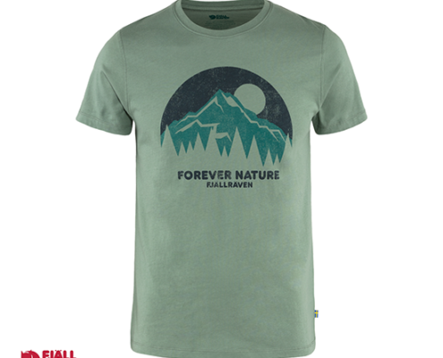 FJALL RAVEN-NATURE TEE-SHIRT HOMME-614 PATINE GREEN-VERT