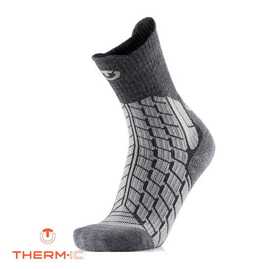 THERM-IC-CHAUSSETTE TREKKING WARM HOMME-GRIS