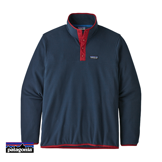 PATAGONIA-M'S MICRO D SNAP-T POLAIRE HOMME-NNCR NEW NAVY CLASSIC RED-MARINE