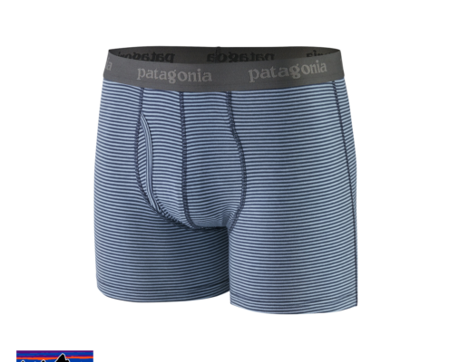 PATAGONIA-M'S ESSENTAIL BOXER HOMME-FNMY NEW NAVY-BLEU RAYURES