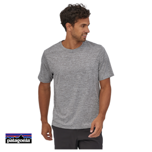 PATAGONIA-M'S CAP COOL DAILY-TEE-SHIRT RANDONNEE HOMME-FEATHER GREY-GRIS-FACE