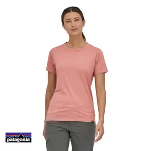 PATAGONIA-CAPILENE COOL DAILY TEE SHIRT-SFPX PINK-ROSE-FACE