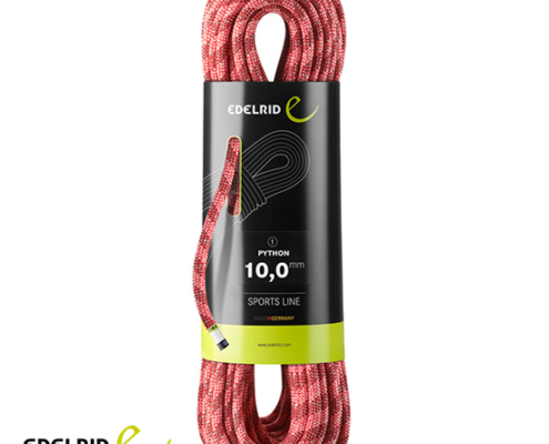 EDELRID-CORDE PYTHON 10MM-ROUGE