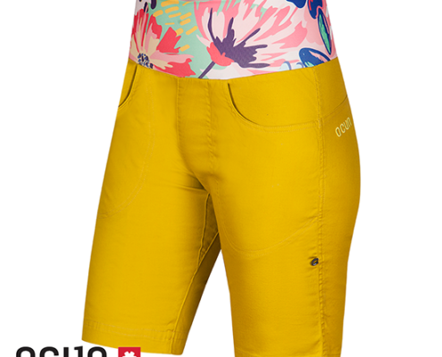 OCUN-SANSA SHORT D'ESCALADE FEMME-YELLOW ANTIQUE-JAUNE