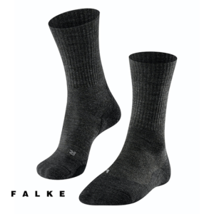 FALKE-TK2 WOOL-CHAUSSETTES DE RANDONNEE HOMME-3150 SMOG-GRIS-FACE