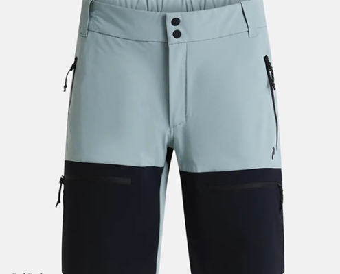 PEAK PERFORMANCE-W STRETCH TREK SHORT NOIR VERT FEMME