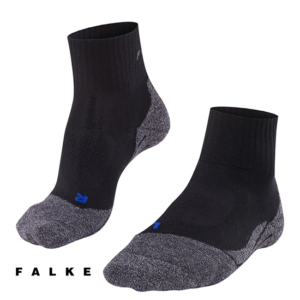 FALKE-TK2 SHORT-CHAUSSETTES DE RANDONNÉE FEMME-3010 BLACK MIX-NOIR