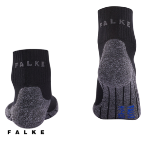 FALKE-TK2 SHORT-CHAUSSETTES DE RANDONNÉE FEMME-3010 BLACK MIX-NOIR-DOS