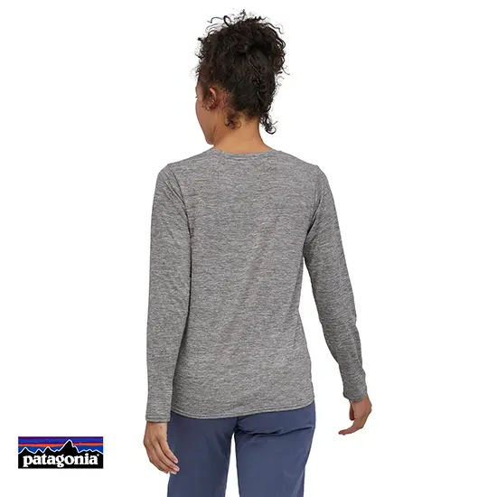 PATAGONIA-CAPILENE COOL DAILY GRAPHIC TEE-SHIRT MANCHES LONGUES FEMME-FHFG FREE HAND-GRIS-DOS