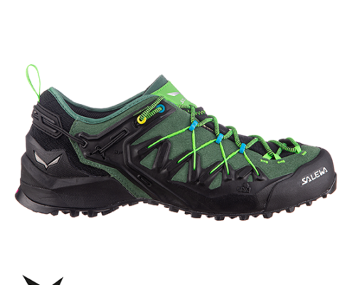 SALEWA-MS WILDFIRE EDGE GTX-CHAUSSURES DE RANDONNÉE HOMME-5949 GREEN MYRTLE FLUO GREEN-VERT-COTÉ