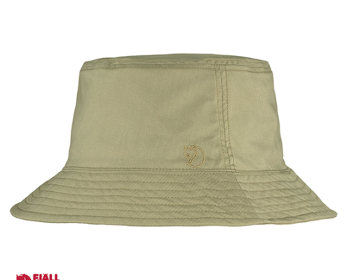 FJALL RAVEN-REVERSIBLE BUCKET-CHAPEAU REVERSIBLE-195 622-SAND STONE LIGHT OLIVE-COTÉ BEIGE