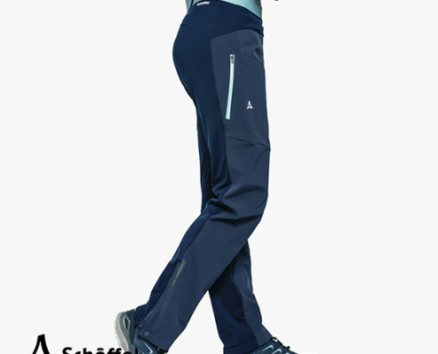 SCHOFFEL-SOFTSHELL RINNEN PANTS-PANTALON DE RANDONNÉE-FEMME-8820 NAVY BLAZER-MARINE-CÔTÉ