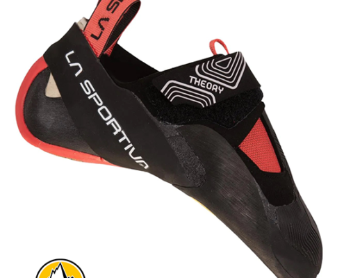 LA SPORTIVA-THEORY WOMAN-BLACK HIBISCUS-NOIR ROUGE-CÔTÉ