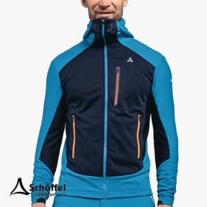 SCHOFFEL-FLEECE HOODY ROTBACH-VESTE POLAIRE À CAPUCHE HOMME-8420 DIRECTOIR BLUE-BLEU-FACE