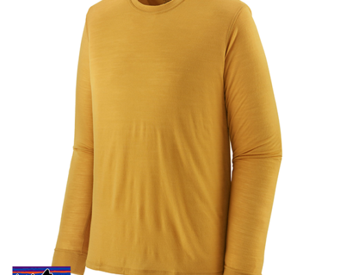 PATAGONIA-CAP COOL TEE-SHIRT MANCHES LONGUES HOMME-CGLD CABIN GOLD-JAUNE