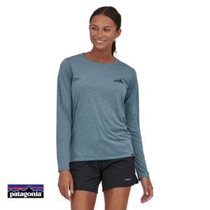 PATAGONIA-CAPILENE COOL DAILY GRAPHIC TEE-SHIRT MANCHES LONGUES FEMME-SLPX LIGHT PLUME GREY-GRIS-FACE