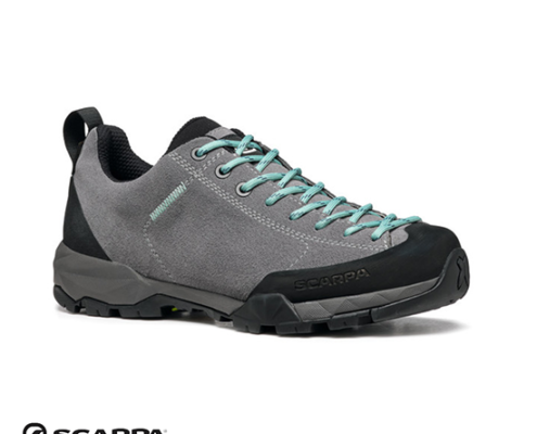 SCARPA-MOJITO TRAIL GTX WMN-CHAUSSURES DE RANDONNÉE FEMME-202 SMOKE JADE-GRIS-CÔTÉ