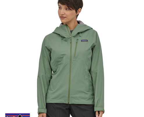 PATAGONIA-W'S GRANITE CREST-VESTE IMPERMEABLE-SEGN SEDGE GREEN-VERT-FACE