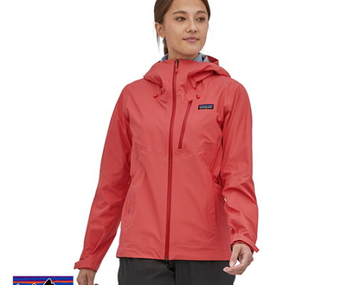 PATAGONIA-W'S GRANITE CREST-VESTE IMPERMEABLE-SUMR SUMAC RED-ROUGE-FACE