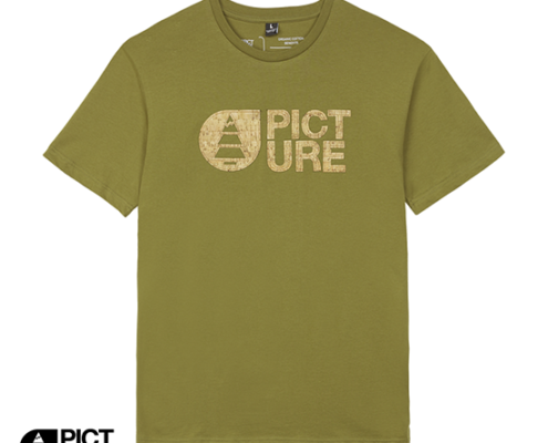 PICTURE-BASEMENT CORK TEE-TEE-SHIRT HOMME-C ARMY GREEN-VERT