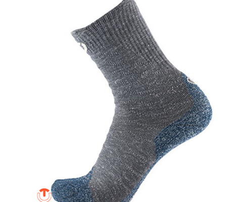 THERM-IC-T25-5400-001-TREK TEMPERATE CREW-CHAUSSETTES DE RANDONNÉE HOMME-31 GREY NAVY-GRIS BLEU