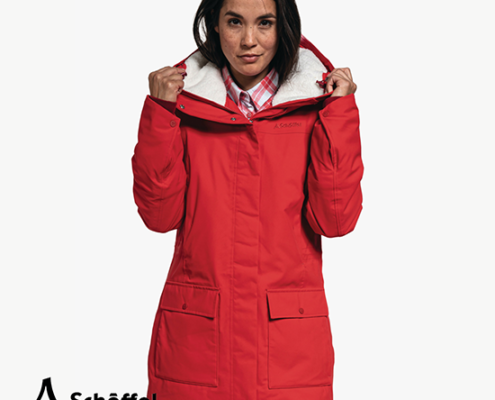 SCHOFFEL-ROTTERDAM PARKA FEMME-3090 TOREADOR-ROUGE-FACE