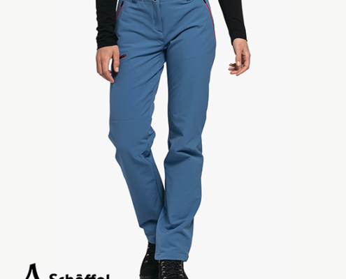 SCHOFFEL-ASCONA WARM PANTS LADY-PANTALON DE RANDONNÉE CHAUD-FEMME-8575 DAISY BLUE-BLEU-FACE