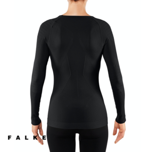 FALKE-TIGHT TEES HIRT MANCHES LONGUES-TEE-SHIRT-FEMME-3000 BLACK-NOIR-DOS