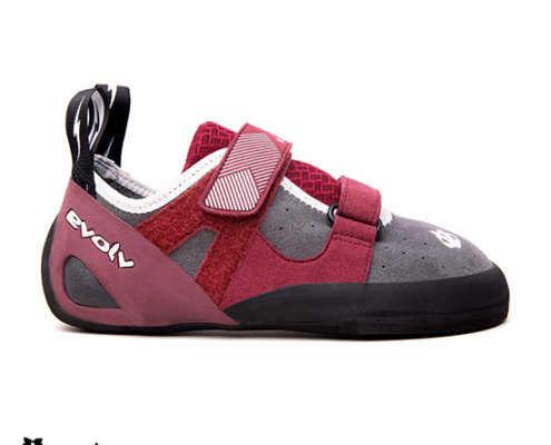 EVOLV-ELEKTRA-CHAUSSON D'ESCALADE-FEMME-003 MERLOT-ROUGE