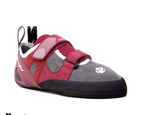 EVOLV-ELEKTRA-CHAUSSON D'ESCALADE-FEMME-003 MERLOT-ROUGE-VUE