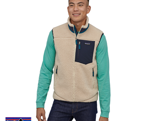 PATAGONIA-M'S CLASSIC RETRO X VEST-DNA NATURAL-BLANC-FACE