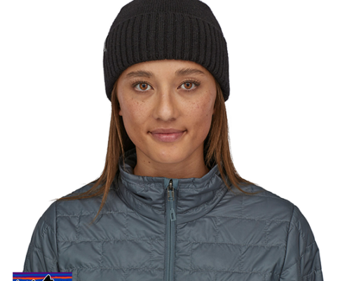 PATAGONIA-BRODEO BEANIE-BONNET-BLK BLACK-NOIR-FACE