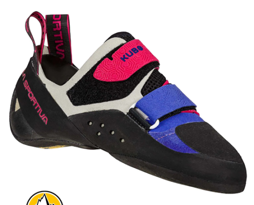 LA SPORTIVA-KUBO WOMAN-CHAUSSONS D'ESCALADE-FEMME-ROYAL LOVE POTION-ROSE-VUE