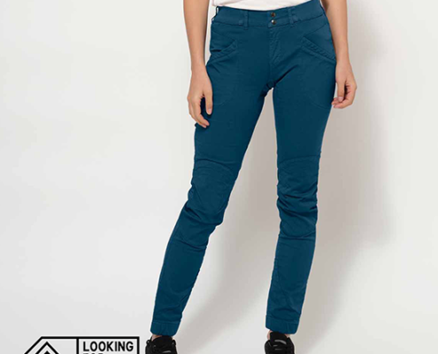 LOOKING FOR WILDE-PANT LAILA PEAK-PANTALON D'ESCALADE-FEMME-MAJOLICA BLUE-BLEU-FACE