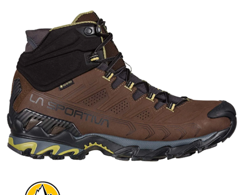 LA SPORTIVA-ULTRA RAPTOR II MID LEATHER WIDE GTX-CHAUSSURES DE RANDONNÉE-HOMME-CHOCOLATE CEDAR-MARRON