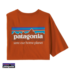 PATAGONIA-M'S P-6 MISSION ORGANIC TEE-SHIRT-TEE-SHIRT HOMME-SARU SANDHILL RUST-ORANGE